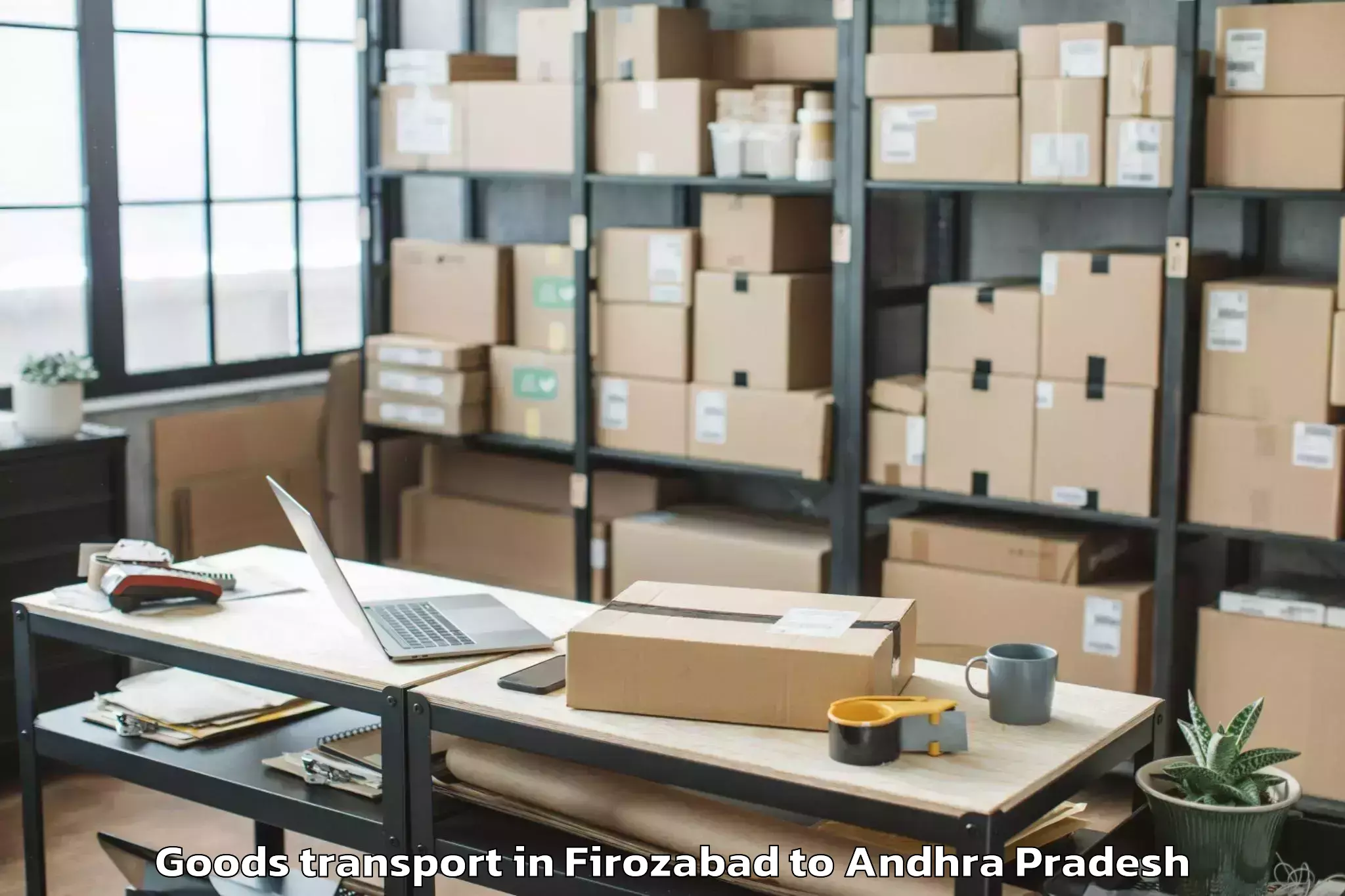 Book Firozabad to Nuzendla Goods Transport